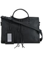 Balenciaga 'blackout' City Tote, Women's, Black, Calf Leather/leather