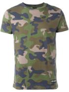 Les (art)ists Camouflage Print T-shirt, Men's, Size: Medium, Green, Cotton