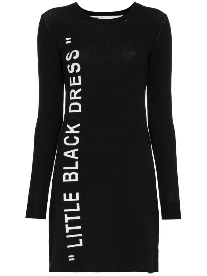 Off-white Ofwht Ls Cn Drs Mini Fttd - Black