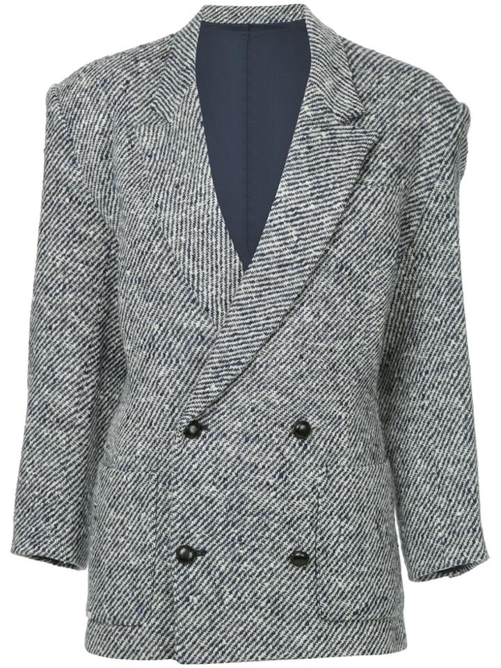 Yohji Yamamoto Vintage Double Breasted Blazer - Blue