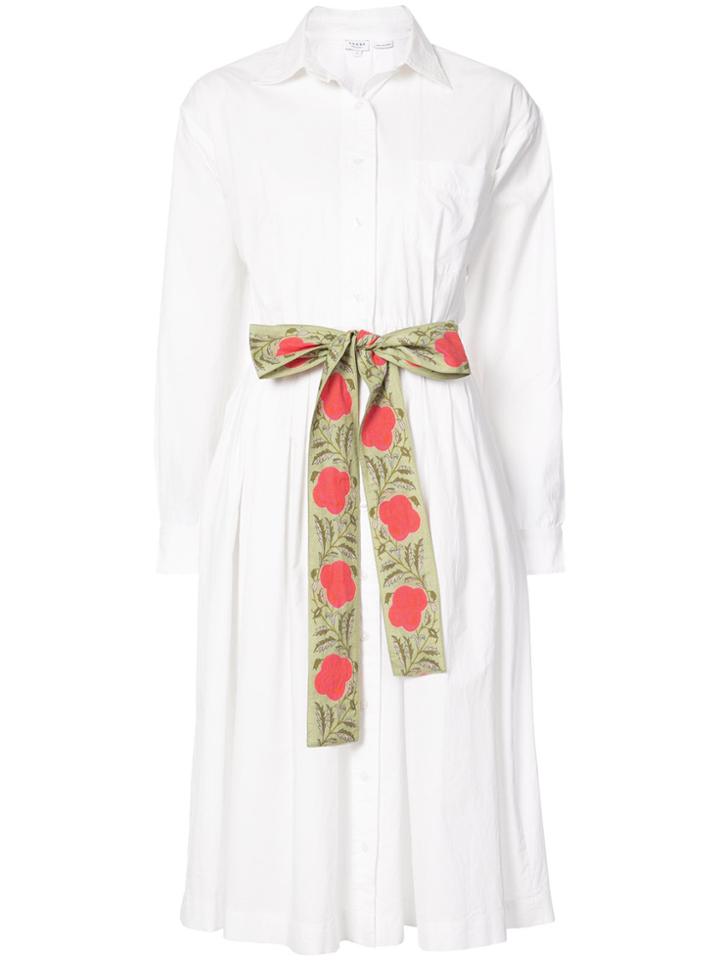 Rhode Resort Poplin Shirt Dress - White
