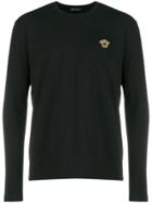 Versace Logo Fitted Sweater - Black