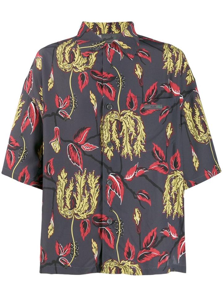 Prada Lily Print Shirt - Grey