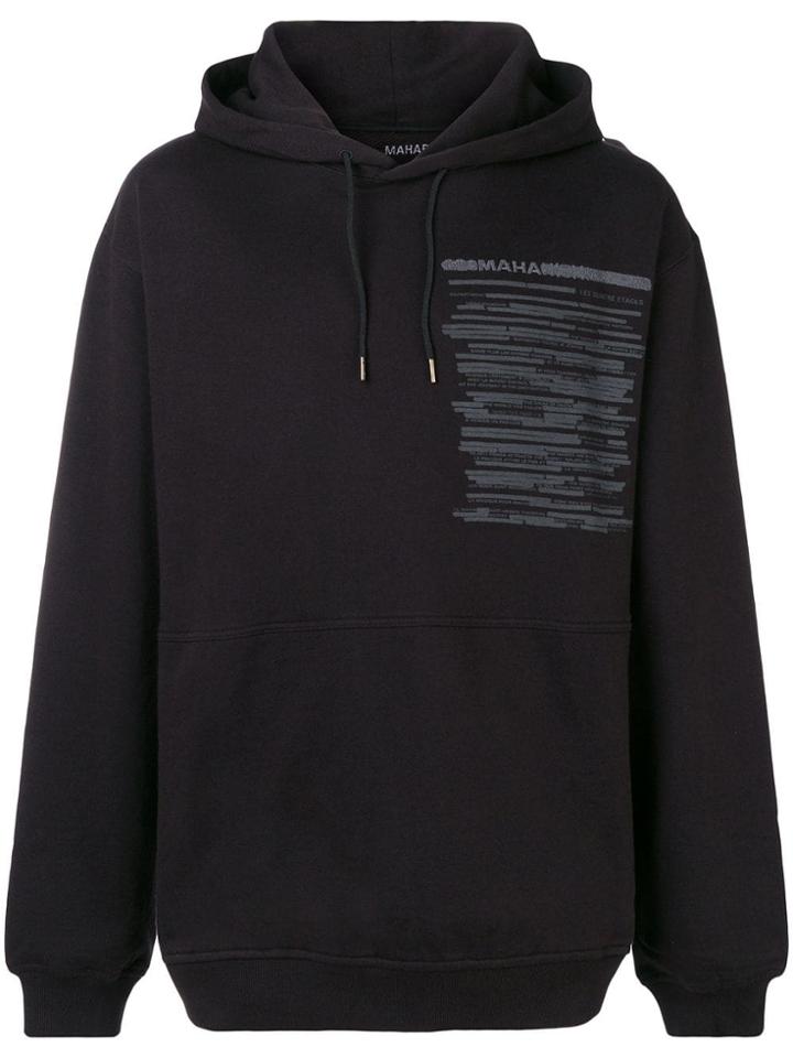 Maharishi Printed Hoodie - Black