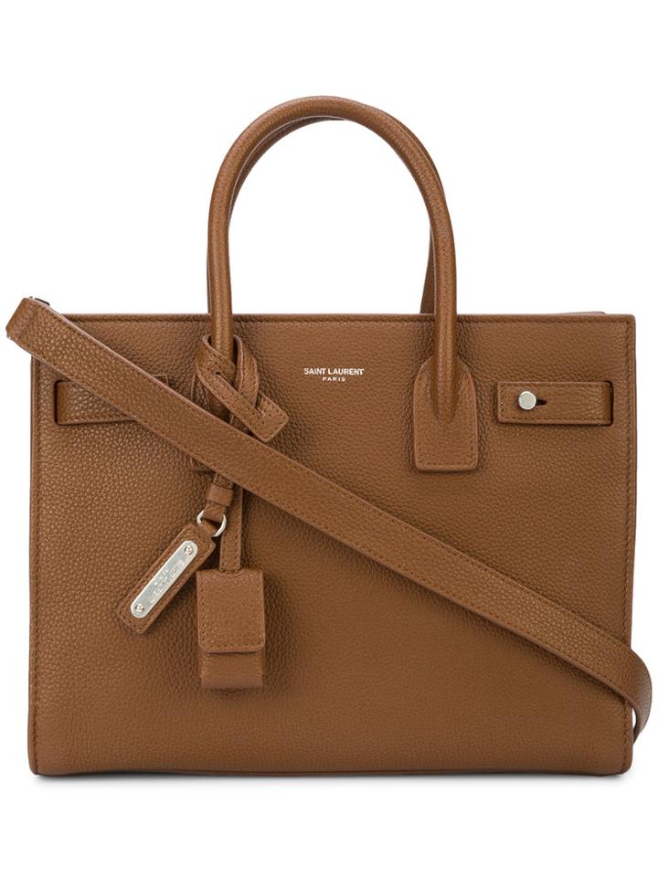 Saint Laurent Sac De Jour Crossbody Bag - Brown