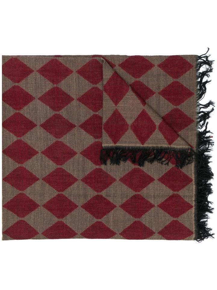 Uma Wang Frayed Scarf - Brown