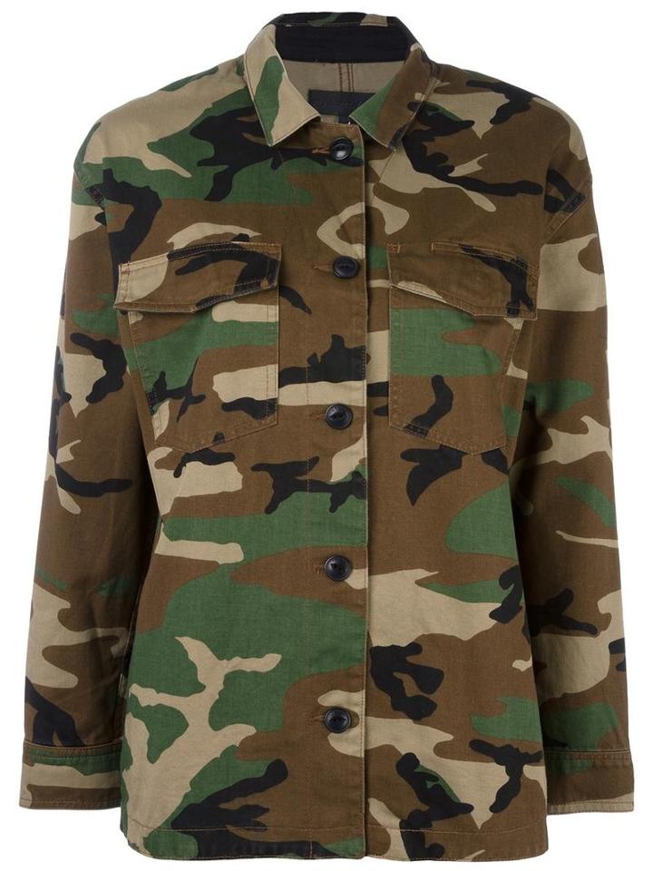 Rag & Bone (ivory) /jean Camouflage Military Jacket, Women's, Size: Small, Cotton