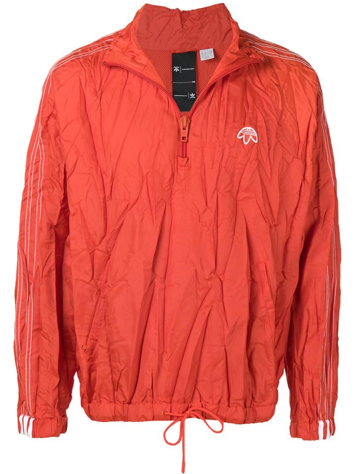 Adidas Originals By Alexander Wang Half-zip Windbreaker - Yellow &