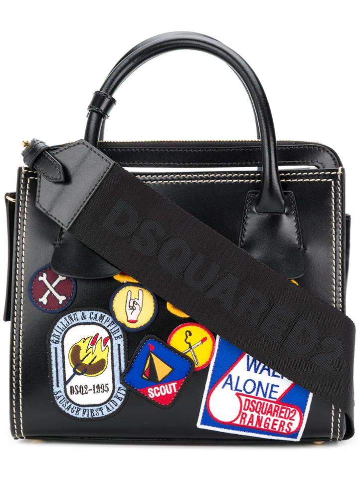 Dsquared2 Scout Badge Shoulder Bag - Black