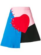 Vivetta Patchwork Mini Skirt - Black