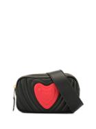 Escada Heart Quilted Belt Bag - Black