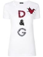 Dolce & Gabbana Appliqué Logo T-shirt - White