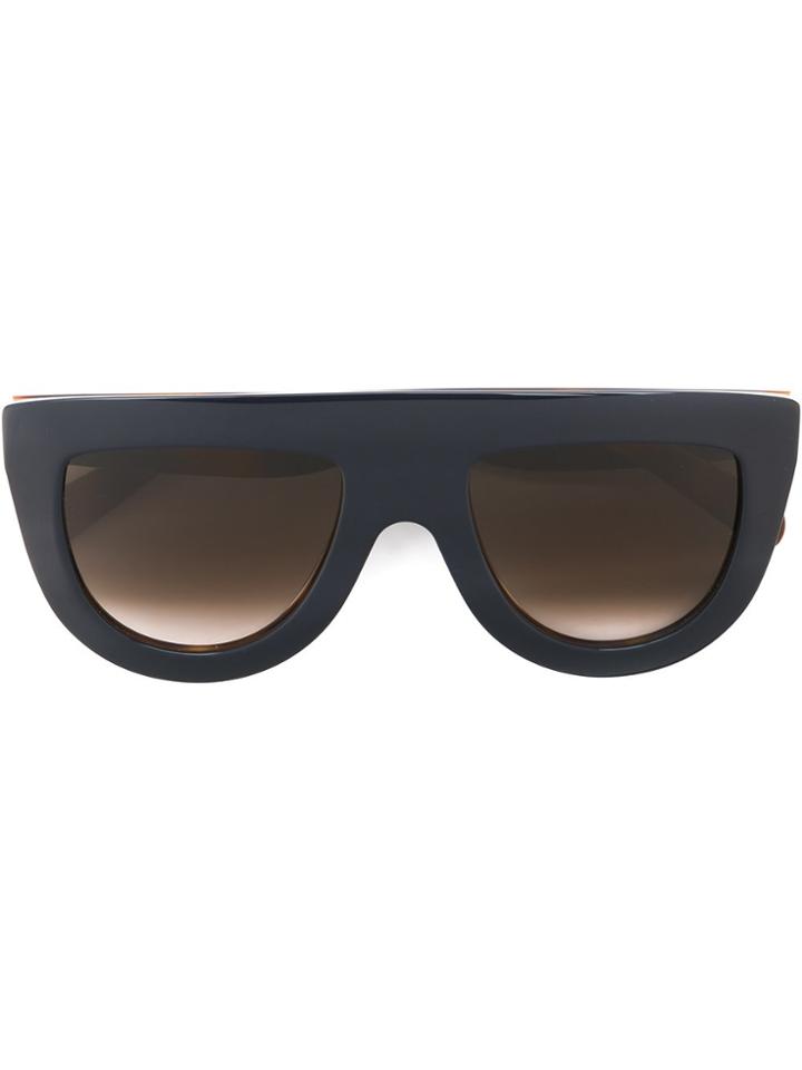 Céline Eyewear Visor Frame Sunglasses - Blue
