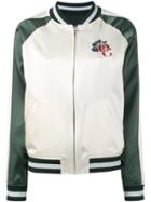 Opening Ceremony - Reversible Satin Bomber Jacket - Women - Silk - M, White, Silk