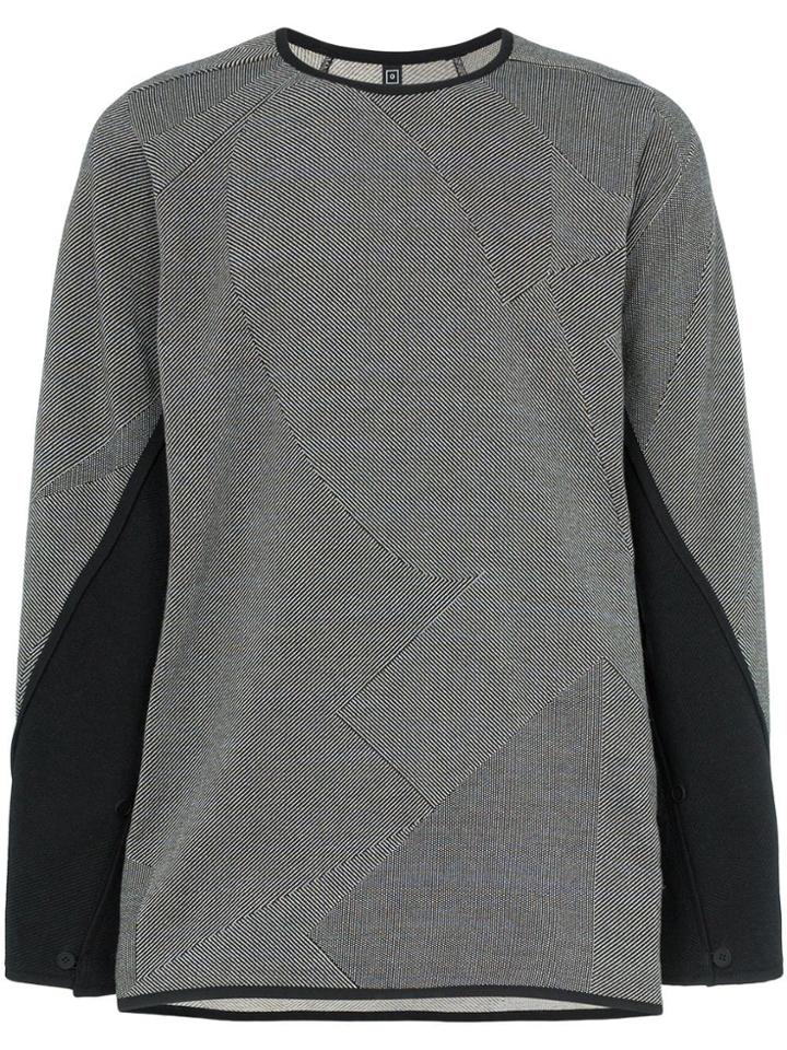 Byborre Contrast Sleeve Gore Tex Sweater - Black