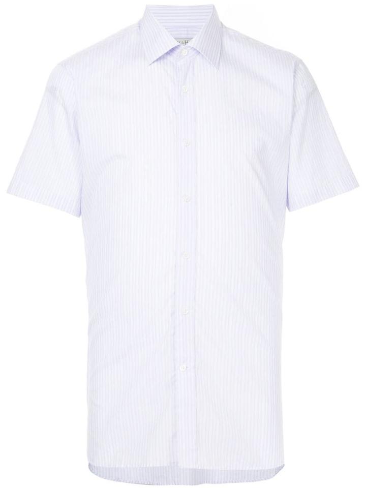 Gieves & Hawkes Short-sleeved Striped Shirt - Pink