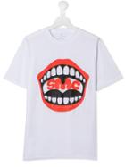Stella Mccartney Kids Mouth Print T-shirt - White