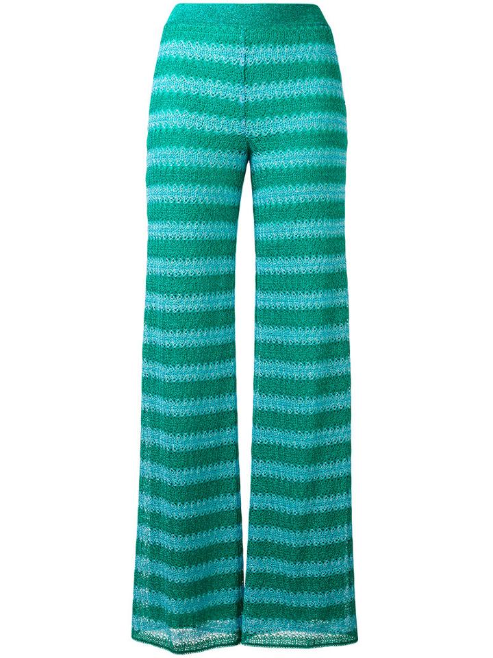 Missoni - Lurex Pants - Women - Viscose - 42, Green, Viscose