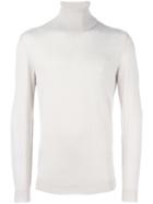 Zanone Roll Neck Jumper, Men's, Size: 54, Nude/neutrals, Virgin Wool/polyamide