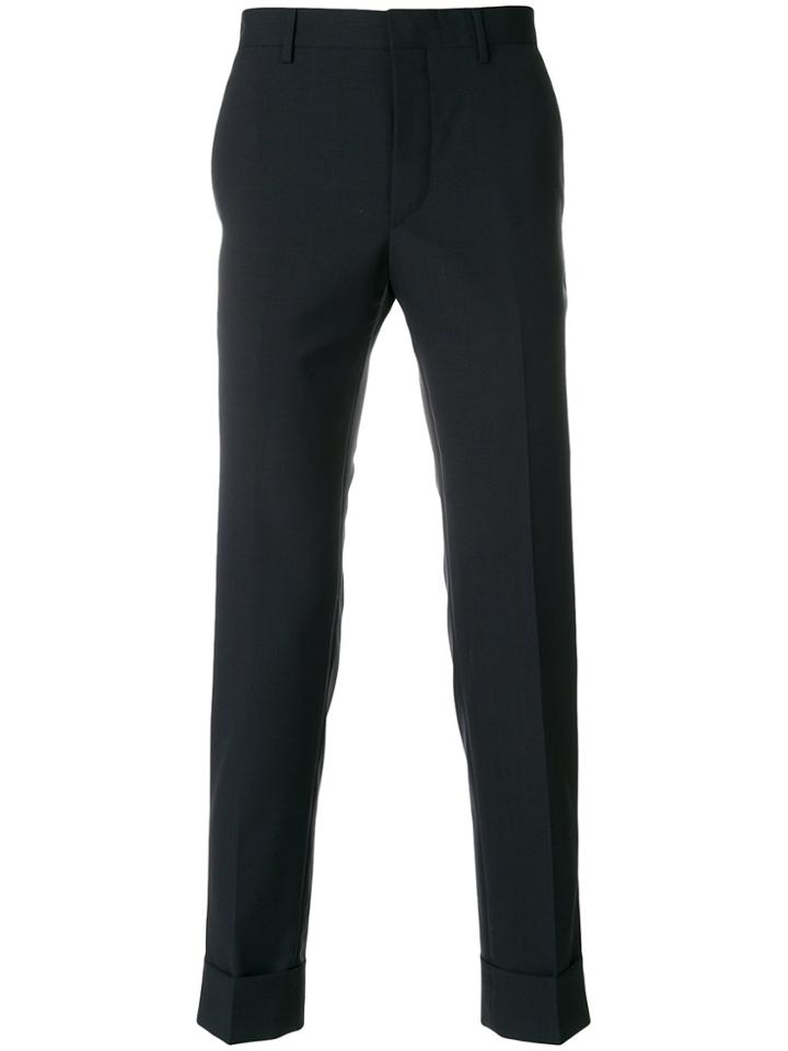 Prada Turn-up Hem Trousers - Blue