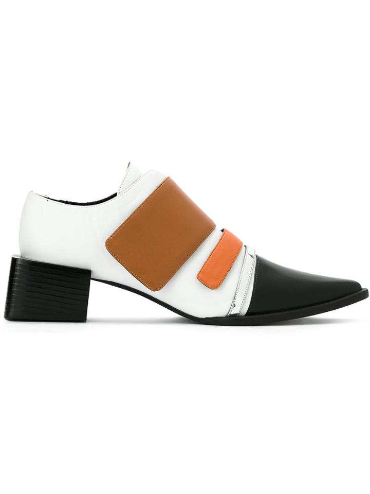 Gloria Coelho Color Blocked Shoes - White