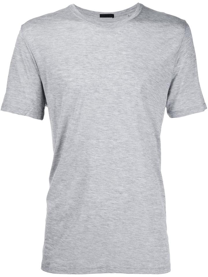 Atm Anthony Thomas Melillo Jersey Crew Neck T-shirt, Men's, Size: Large, Grey, Modal
