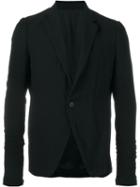 Rick Owens Single Button Blazer, Men's, Size: 50, Black, Cupro/viscose/silk