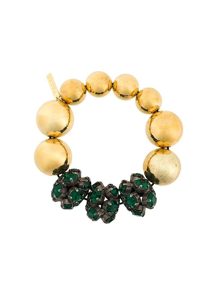 Marni Embellished Cluster Bracelet, Women's, Metallic