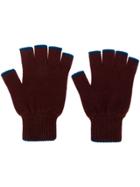 Pringle Of Scotland Fingerless Gloves - Red