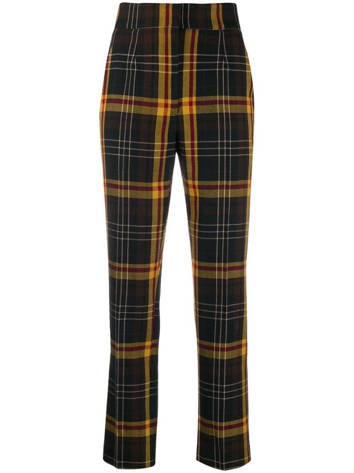 Etro Check Print Trousers - Black