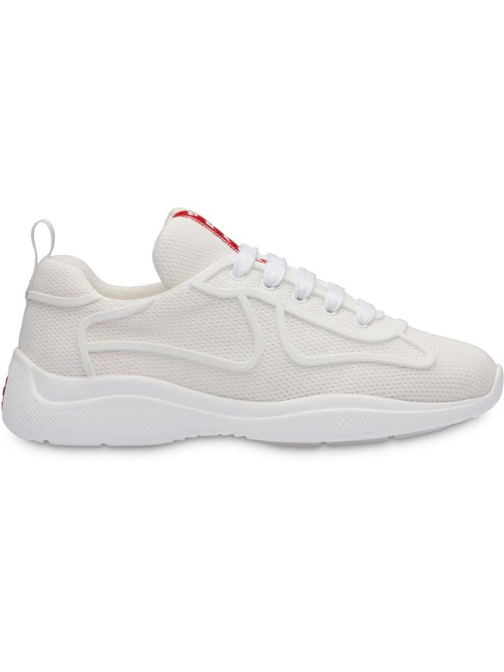 Prada Bike Fabric Runner Sneakers - White