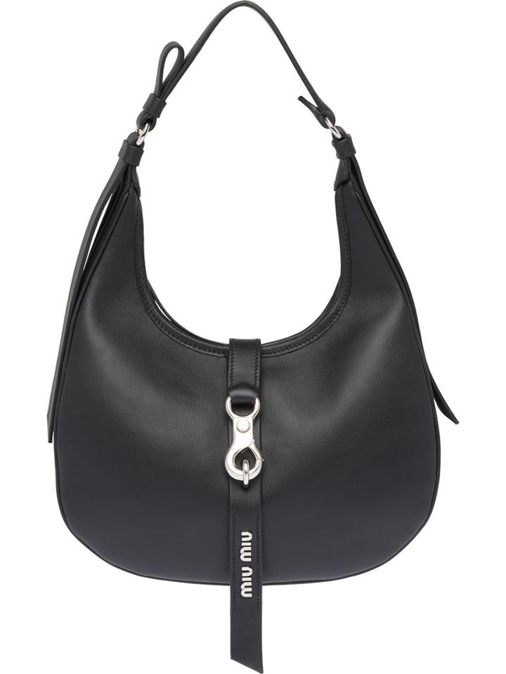 Miu Miu Smooth Hobo Bag - Black
