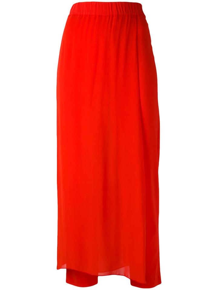 Jucca - Layered Cropped Trousers - Women - Spandex/elastane/viscose - 42, Red, Spandex/elastane/viscose
