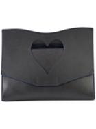 Proenza Schouler Heart Cut-out Clutch Bag, Women's, Black, Leather