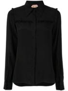 Nº21 Ruffle Panel Blouse - Black