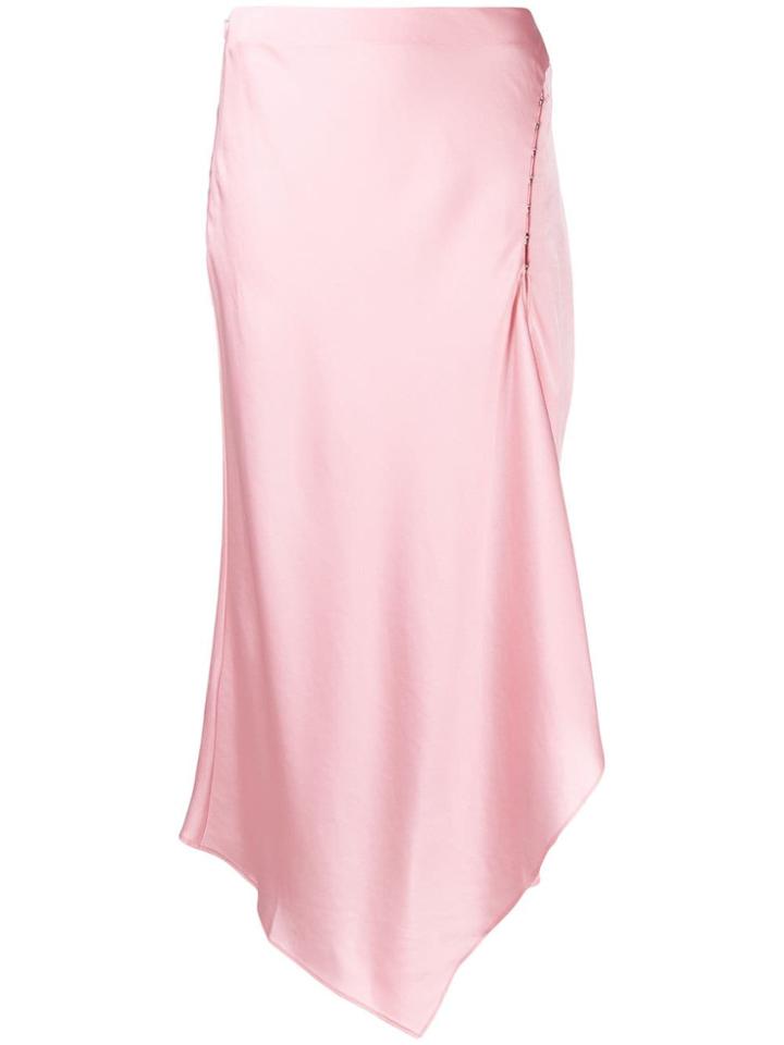 Jonathan Simkhai High Waisted Asymmetric Skirt - Pink