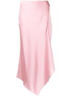 Jonathan Simkhai High Waisted Asymmetric Skirt - Pink