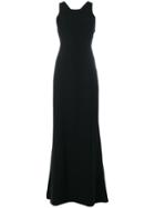 Armani Collezioni Open Back Long Dress - Black