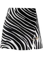 Versace Zebra Pattern Mini Skirt - Black