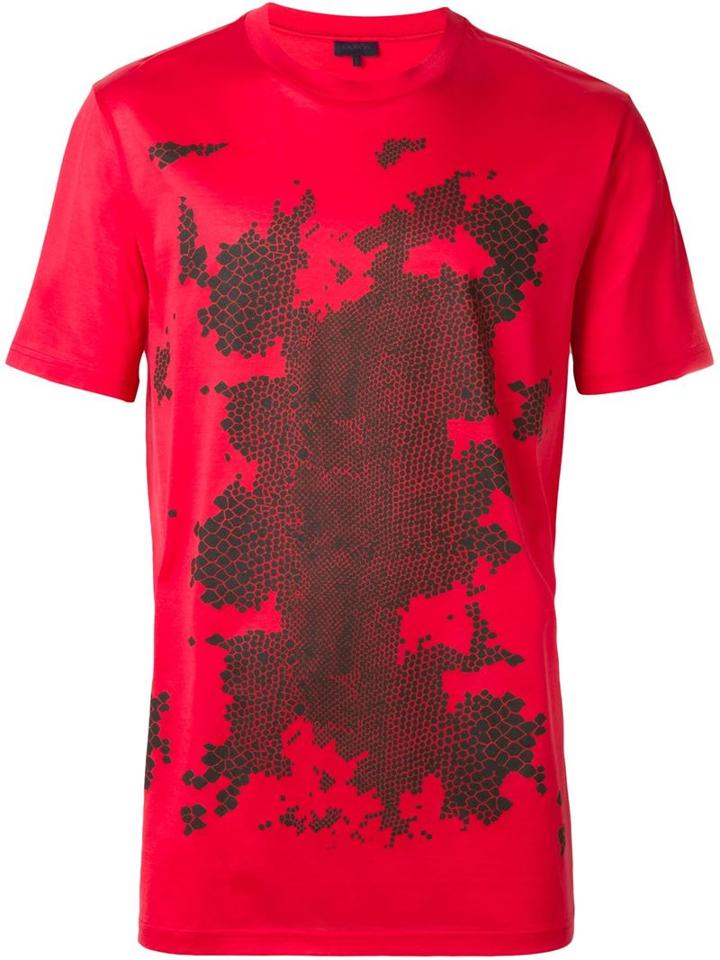 Lanvin Snake Print T-shirt