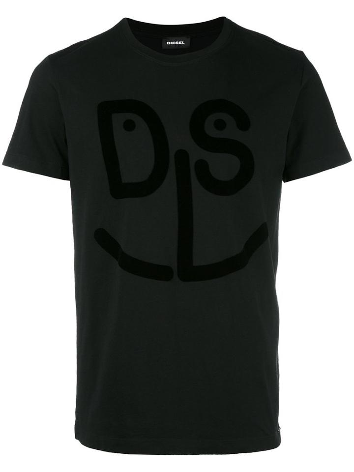 Diesel Diego T-shirt, Men's, Size: Medium, Black, Cotton/polyamide
