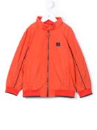Armani Junior Zipped Windbreaker Jacket, Boy's, Size: 10 Yrs, Yellow/orange