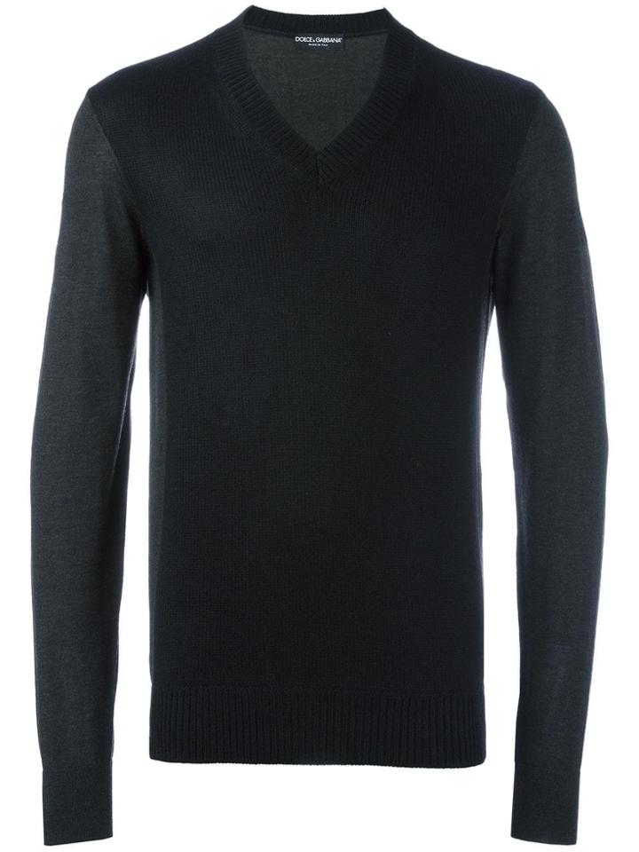 Dolce & Gabbana V-neck Jumper - Black
