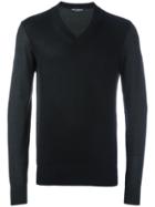 Dolce & Gabbana V-neck Jumper - Black