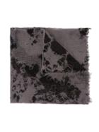 Suzusan Tie Dye Print Scarf, Adult Unisex, Black, Cashmere