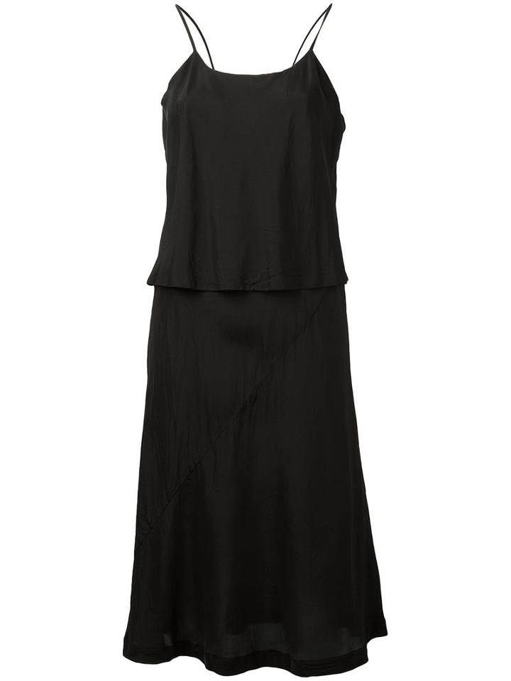 Comme Des Garçons Comme Des Garçons - Layered Camisole Dress - Women - Cupro - L, Black, Cupro
