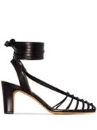 Maryam Nassir Zadeh Maribel 85 Ankle Strap Caged Sandals - Black