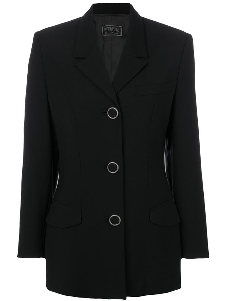 Versace Vintage Single Breasted Jacket - Black