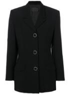 Versace Vintage Single Breasted Jacket - Black