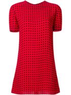 Saint Laurent Stars Print Mini Dress - Red